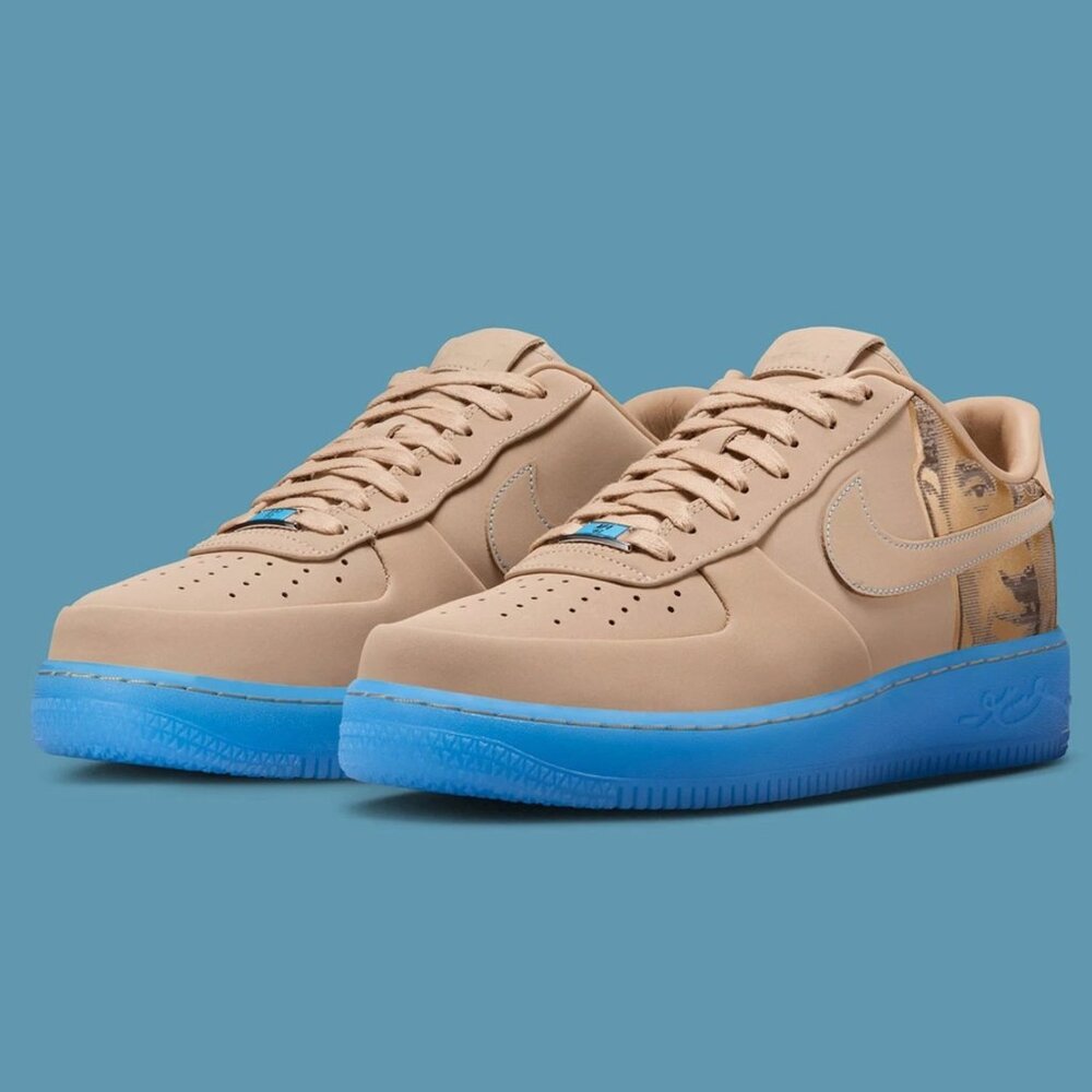 Nike Air Force 1 Low Protro Kobe Bryant Linen IH1018-200 Linen/University Blue - Picture 3 of 9
